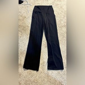 Black flare leggings